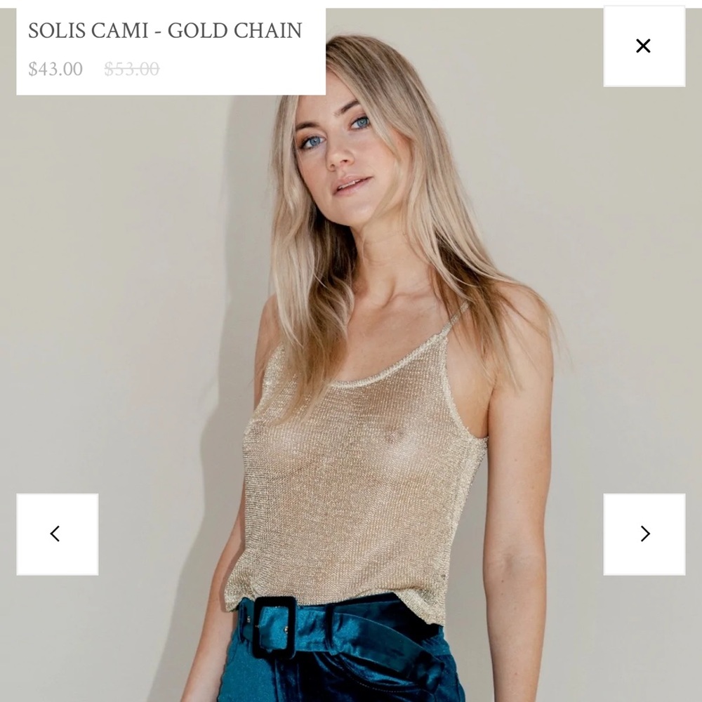ISO Lenin the label gold chain top